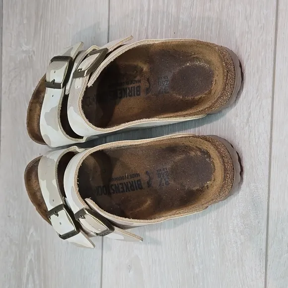 Birkenstock Women Camo Arizona Sandals shoes sz 37/6 Narrow