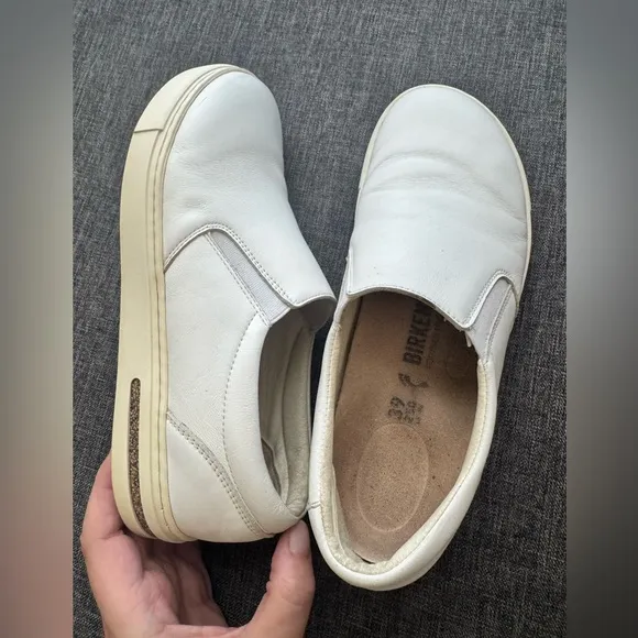 Birkenstock Womens Clog Oswego Leather White Size EU 39 US 8