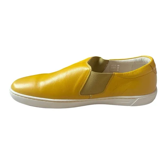 Birkenstock Yellow Leather Slip-on Shoes Sneakers Size 39, 7.5
