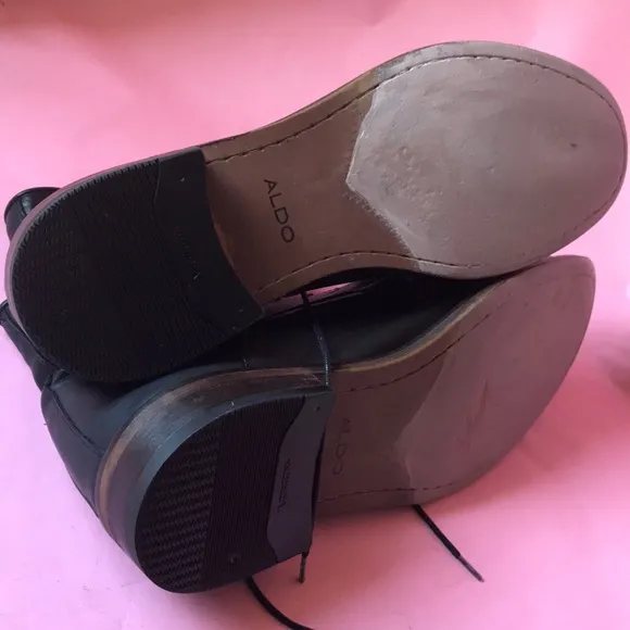 Black Aldo leather boots