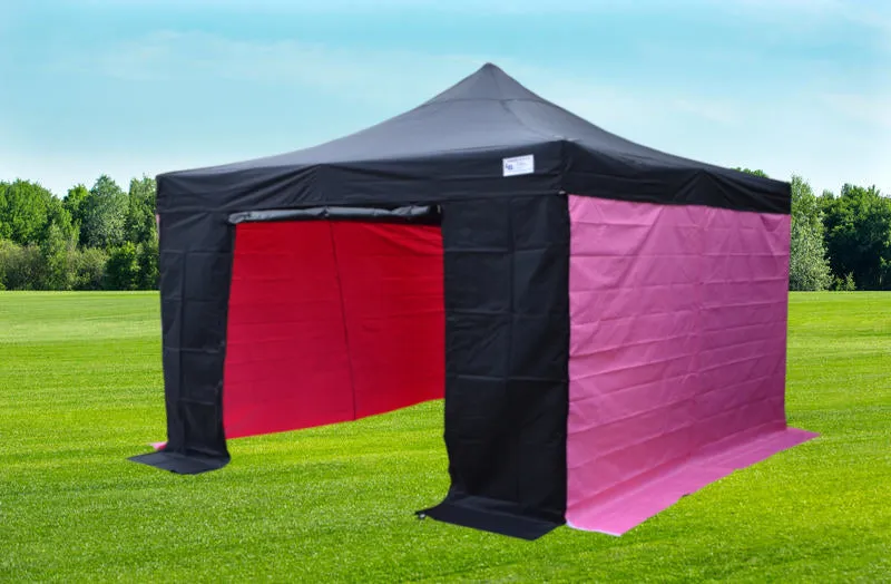 Black & Pink Heavy Duty SHOWSTYLE® Commercial Grade Gazebo 2.5m x 2.5m
