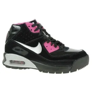 Black &amp; pink air max boots Nike