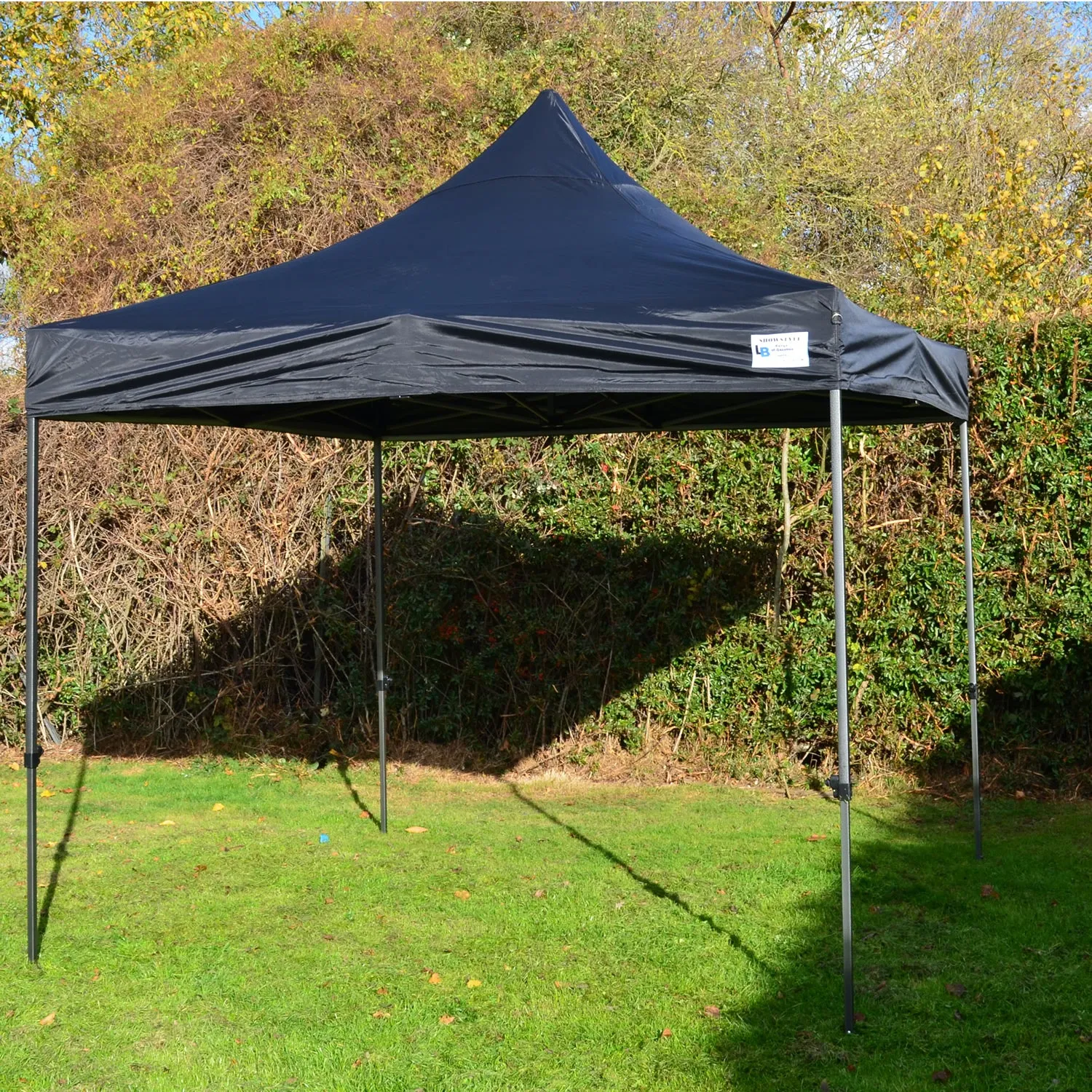 Black Heavy Duty SHOWSTYLE® Commercial Grade Gazebo 2.5m x 2.5m