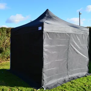 Black Heavy Duty SHOWSTYLE® Commercial Grade Gazebo 3m x 3m FIRE RETARDANT