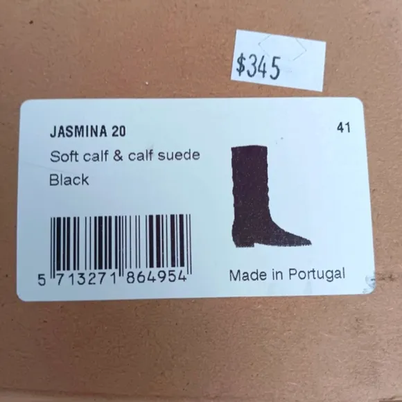 Black Leather High Boots