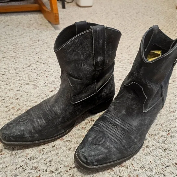 Black Roper Cowboy Boots