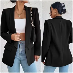 Black Shawl Collar Blazer