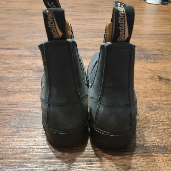 Blundstone Gray Leather SPS X-Tra Comfort Shock Chelsea Boots 9.5