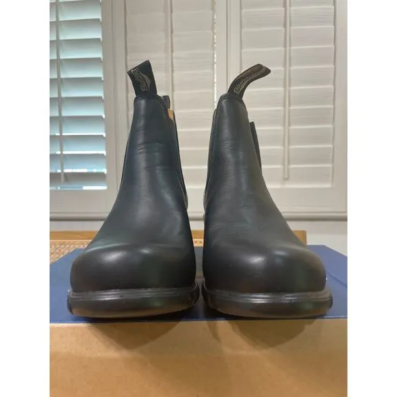 Blundstone Womens 1671 Elastic Sided Heel Boot Black Leather Size 9 US 39 EU NIB