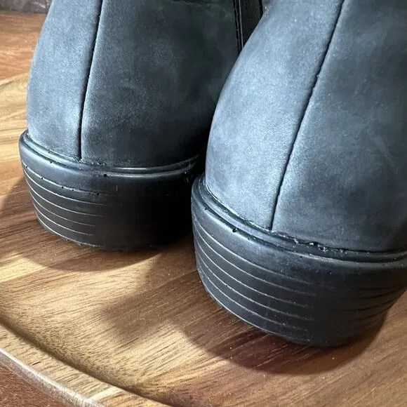 Blundstone Women's 7.5 1971 Chelsea Boots Leather Steel Gray Black Shoes