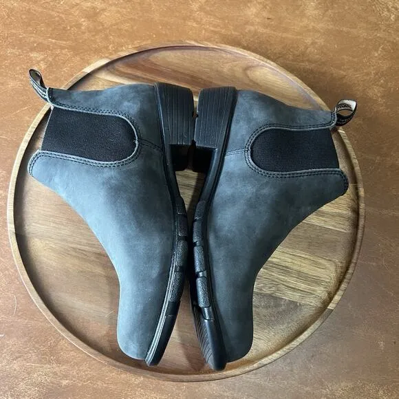 Blundstone Women's 7.5 1971 Chelsea Boots Leather Steel Gray Black Shoes