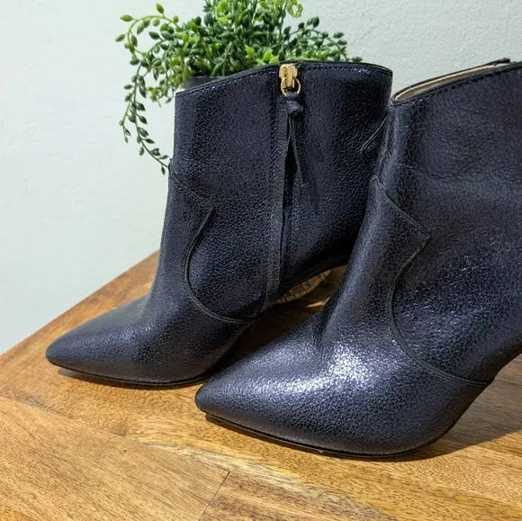 Boden Elystan Ankle Boot Navy Metallic Size‎ Womens  41/10