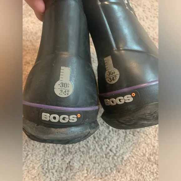 BOGS Unicorn Horse Waterproof Rain Snow Boots Black Purple Turquoise Blue 3  35