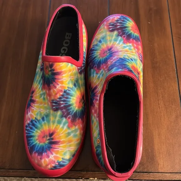 BOGS Woman’s Waterproof Tie-Dye Slip-On Shoes - Multicolor