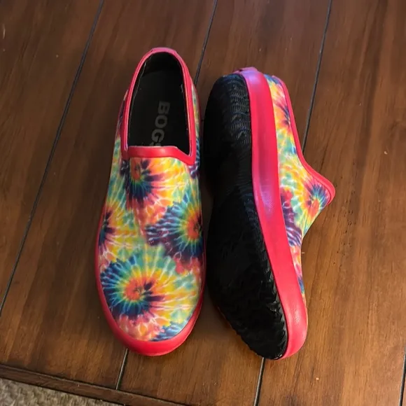 BOGS Woman’s Waterproof Tie-Dye Slip-On Shoes - Multicolor