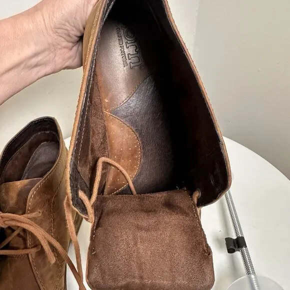 BORN Harrison Brown Leather Chukka Lace-Up Boots Men’s Sz 11.5 Comfort Opanka