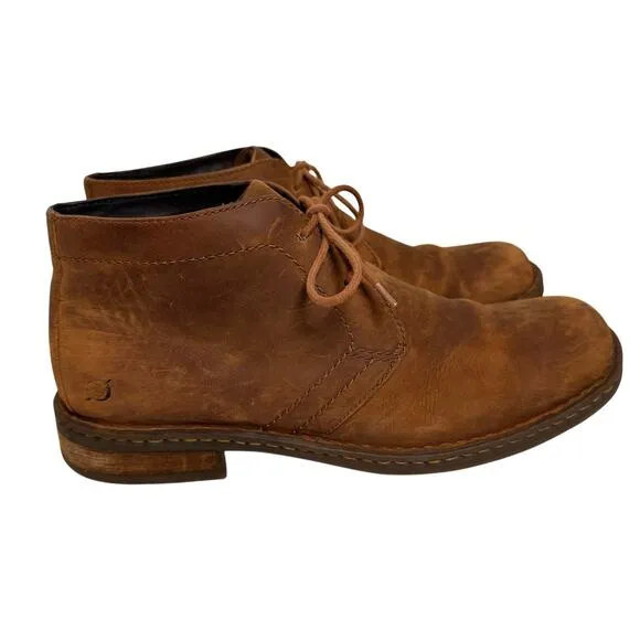 BORN Harrison Brown Leather Chukka Lace-Up Boots Men’s Sz 11.5 Comfort Opanka