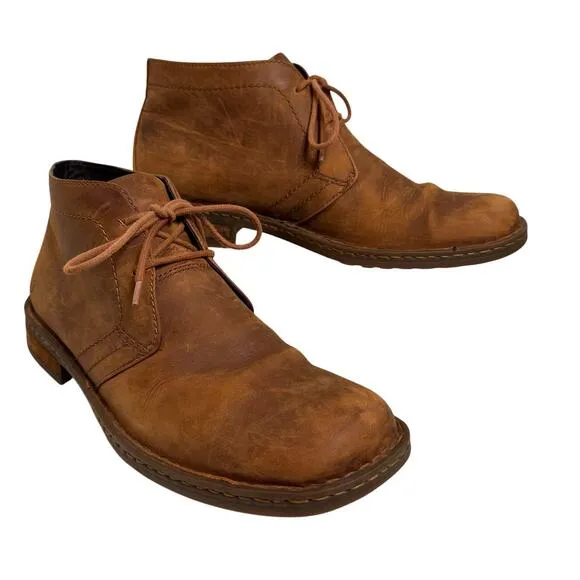BORN Harrison Brown Leather Chukka Lace-Up Boots Men’s Sz 11.5 Comfort Opanka