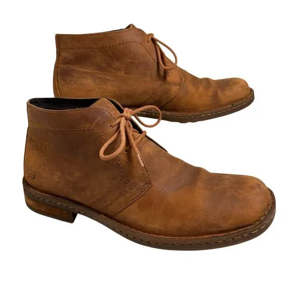BORN Harrison Brown Leather Chukka Lace-Up Boots Men’s Sz 11.5 Comfort Opanka