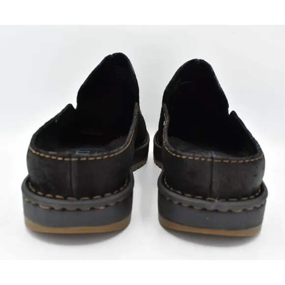 Born Mens Size 11 Jude Black Distressed Leather Slip On Mules Shoes