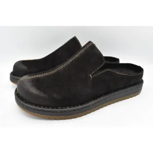 Born Mens Size 11 Jude Black Distressed Leather Slip On Mules Shoes