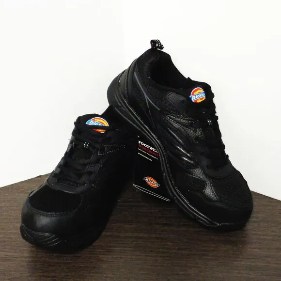 Brand New Dickies Men's Stride Safety Athletic Shoes. Black. Size 7.5 DW3216 F55