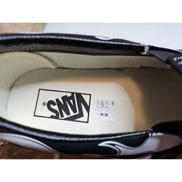Brand New Vans Men's Off The Wall Skateboard Slip-on Black Shoes Size 9.5
