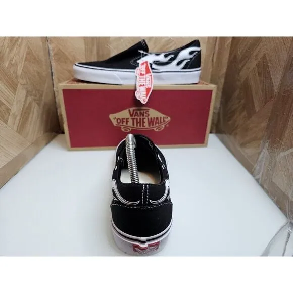 Brand New Vans Men's Off The Wall Skateboard Slip-on Black Shoes Size 9.5
