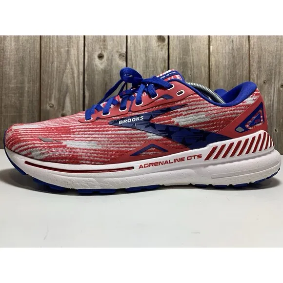 Brooks Adrenaline GTS 23 USA Patriotic Men’s Running Shoes Size 11