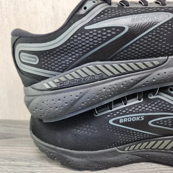 Brooks Beast GTS 23 2E Wide Size 9 Mens Black Gunmetal Athletic Running Shoes