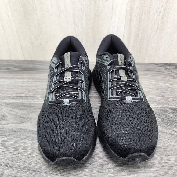 Brooks Beast GTS 23 2E Wide Size 9 Mens Black Gunmetal Athletic Running Shoes