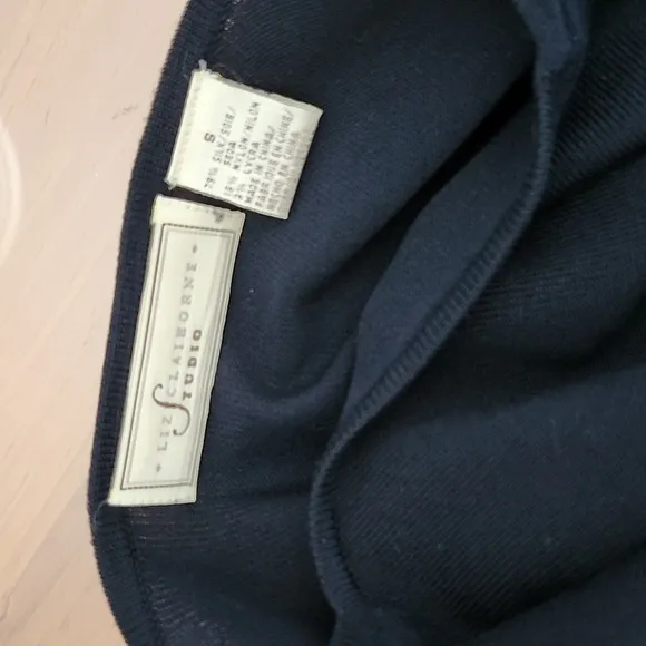 Brooks Brothers Navy Silk Pleated Skirt and Vintage Silk Top, Size 8/Small, $65