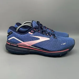 Brooks Ghost 15 Women's 12 Blue Mesh Athletic Running Sneakers Lace Up Low Top
