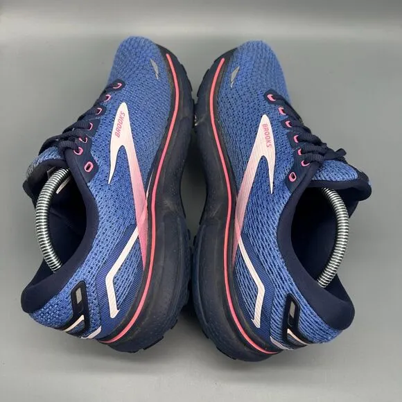 Brooks Ghost 15 Women's 12 Blue Mesh Athletic Running Sneakers Lace Up Low Top