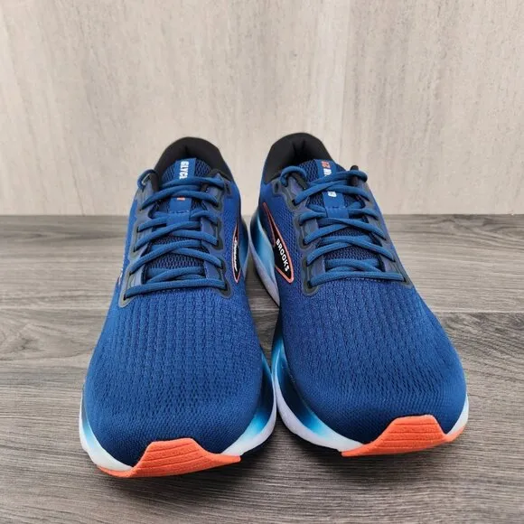 Brooks Glycerin 21 Size 12.5 Mens Blue Opal Black Nasturtium White Running Shoes