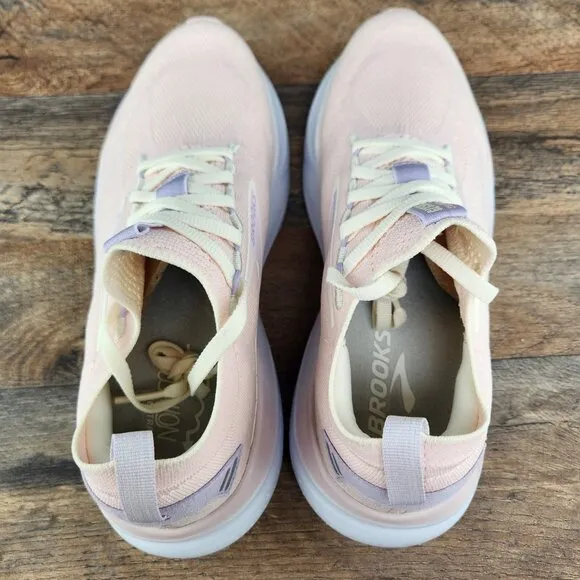 Brooks Glycerin StealthFit 21 Sz 7.5 Womens Pink Marshmallow Running Shoes