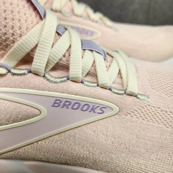 Brooks Glycerin StealthFit 21 Sz 7.5 Womens Pink Marshmallow Running Shoes