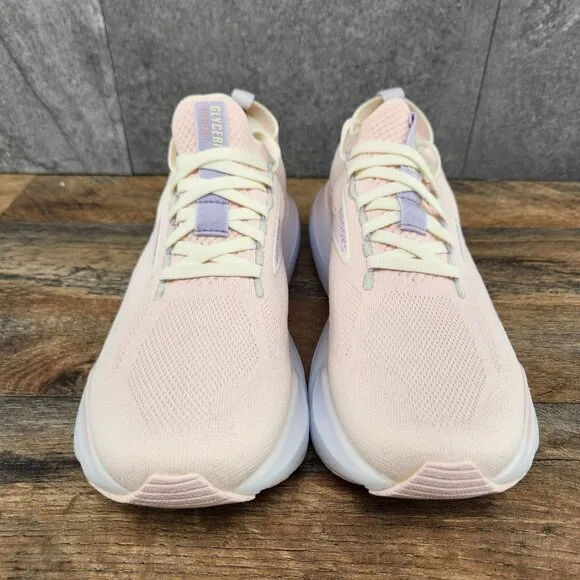 Brooks Glycerin StealthFit 21 Sz 7.5 Womens Pink Marshmallow Running Shoes