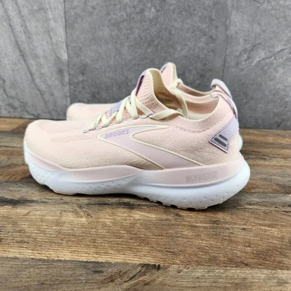 Brooks Glycerin StealthFit 21 Sz 7.5 Womens Pink Marshmallow Running Shoes