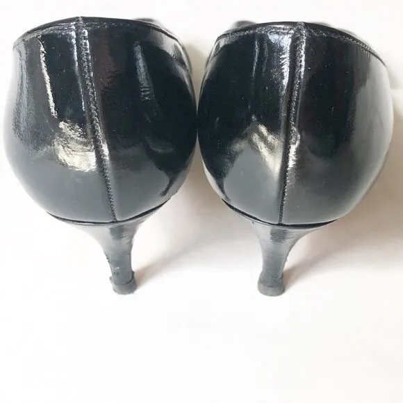 Butter Shoes Patent Leather Peep Toe Pumps 8.5