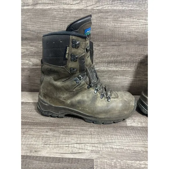 Cabelas Meindl Pflege II Gore Tex Hunting Boots Mens Sz 10 D Brown Hiking Shoes