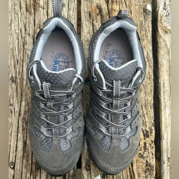 Cabela’s Meindl Pflege II Gortex Women’s Lace Up Gray Leather Hiking Shoes Sz 6