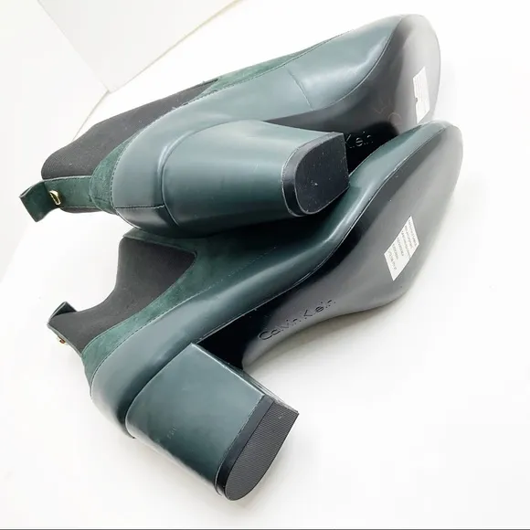 🆕{Calvin Klein}Keelan Leather-Suede Chelsea Boots