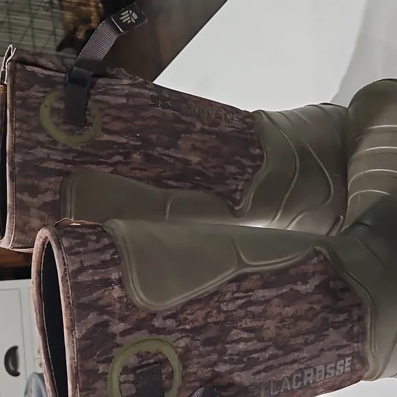Camouflage LACROSSE. 7MM Areohead Rubber Hunting Boots.
