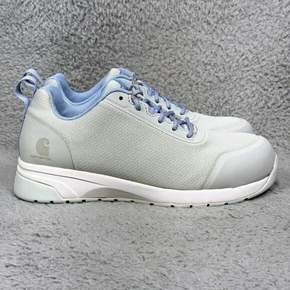Carhartt Force Nano Womens Size 8 Composite Toe Work Shoes Light Gray FA3483-W