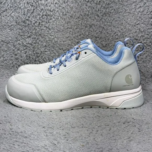Carhartt Force Nano Womens Size 8 Composite Toe Work Shoes Light Gray FA3483-W