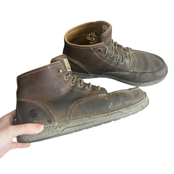 Carhartt Men's Lightweight Wedge Moc Toe Boot Size 13 M Brown CMX4023