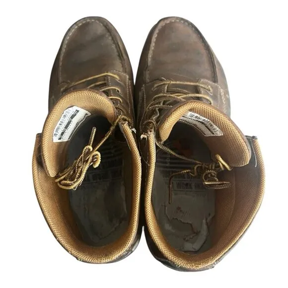Carhartt Men's Lightweight Wedge Moc Toe Boot Size 13 M Brown CMX4023