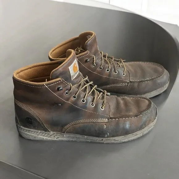 Carhartt Men's Lightweight Wedge Moc Toe Boot Size 13 M Brown CMX4023
