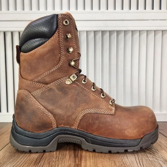 Carolina 8&quot; Waterproof Composite Broad Toe Work Boots CA8520 Mens Size 8 EE Wide